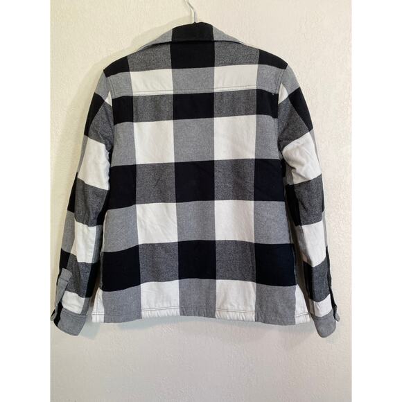 5.11 Tactical Men’s Sherpa-Lined SM Plaid Black & White Flannel Jacket - Picture 3 of 9